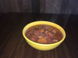 Vegan Chili at The Lively Daikon in Durango