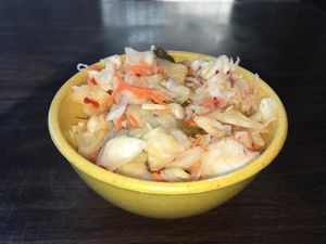 Pineapple Kimchi at The Lively Daikon in Durango