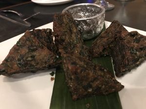 Chive dumplings  at Bangkok Bistro in the Alley in Burlington