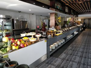 Buffet area at Amitabha Zhen Su Guan - 阿弥陀佛珍素馆 in Fuzhou