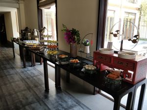 Buffet station 4 at Amitabha Zhen Su Guan - 阿弥陀佛珍素馆 in Fuzhou