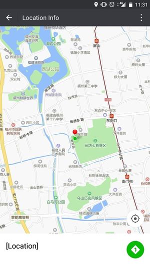 Location of the restaurant at Amitabha Zhen Su Guan - 阿弥陀佛珍素馆 in Fuzhou
