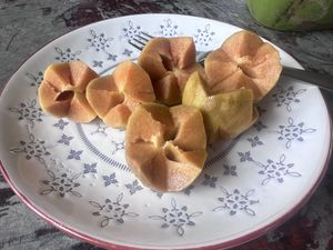 Thai fruits  at Organic Vegetarian Food by Mrs. Pong in Koh Phangan