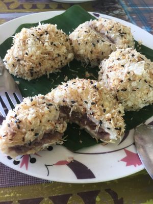 Nimman pudding= no sugar, sweetened by dates at Organic Vegetarian Food by Mrs. Pong in Koh Phangan