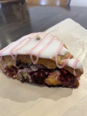Vegan mixed berry scone  at Diva Espresso in Kenmore