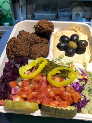 Falafel platter!  at Maoz in Wellington