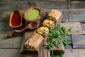 Vegan dog at Vegano Hooligano - Rishelyevskaya in Odessa