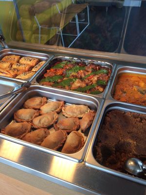 Vegans have exciting food too!  at Krishna Food - Kelburn Campus in Wellington