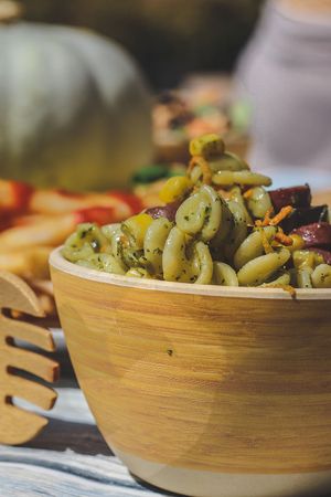 Pasta salad at Krishna Food - Kelburn Campus in Wellington