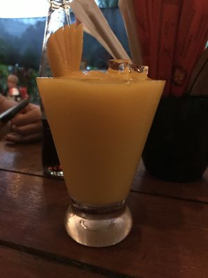 Mango smoothie  at Phat Noodle in Dominical