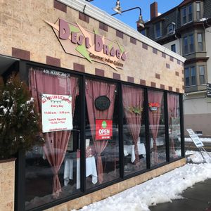 Storefront at Desi Dhaba in Cambridge