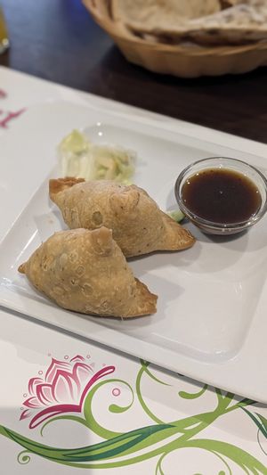 Vegetable Samosas at Shivas Garden in Villingen-schwenningen