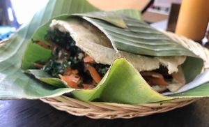 Delicious falafel pita!  at Warung Falafel in Ubud