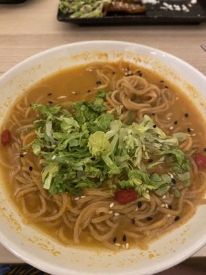 Pumpkin noodles, it’s was fine but wouldn’t order again   at Sushi Kitchen in Petaling Jaya