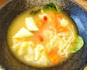 Tom yam soup very flavourful at Sushi Kitchen in Petaling Jaya