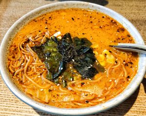 Happy spicy noodle, we are happy with it at Sushi Kitchen in Petaling Jaya