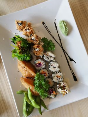 Happiness Family. I love this Sushi Platter.  at Sushi Kitchen in Petaling Jaya