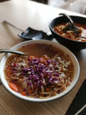 Sapporo Noodle Soup RM8
 at Sushi Kitchen in Petaling Jaya