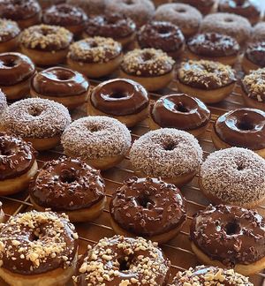 Doughnuts at Hikari Shokudo in Nasushiobara
