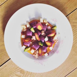 Sweet potato gnocchi at Hikari Shokudo in Nasushiobara