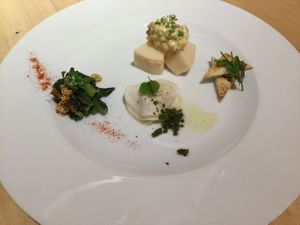 Appetizers plate. at Hikari Shokudo in Nasushiobara