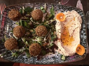 Falafel main   at Red Mezze in Newcastle Upon Tyne