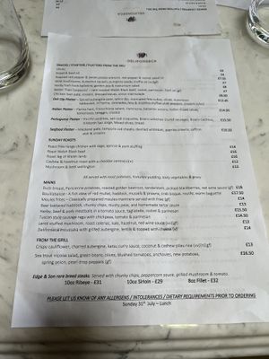 Full menu.. (VV) = Vegan  at Delifonseca Dockside in Liverpool