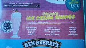 Vegan milkshales available at Classic American Diner in Rovaniemi