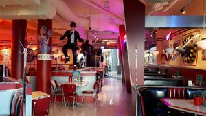 50's style American diner at Classic American Diner in Rovaniemi