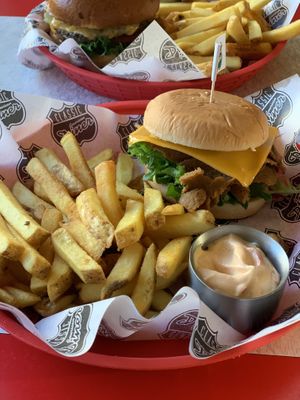 Vegan Burger at Classic American Diner in Rovaniemi