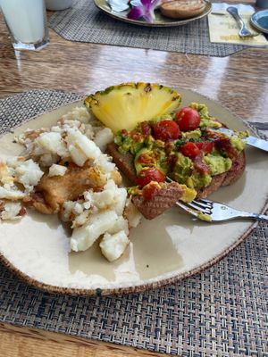 Breakfast  at Huggo's in Kailua Kona