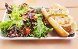 Game day vegan 😋 at Golden Road Brewing in Anaheim