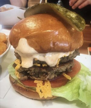 All vegan Impossible burger at Golden Road Brewing in Anaheim