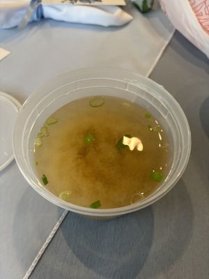 miso soup  at Volcanic Sushi and Sake in Gainesville