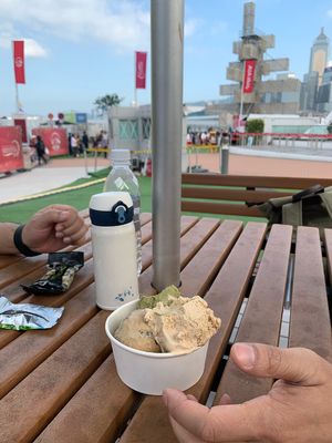 Green tea/Ying & Yang/Chai Tea Latte at Happy Cow Scoop Shop in Hong Kong Island