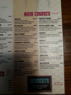 Main at Canela Cafe in Fuerteventura