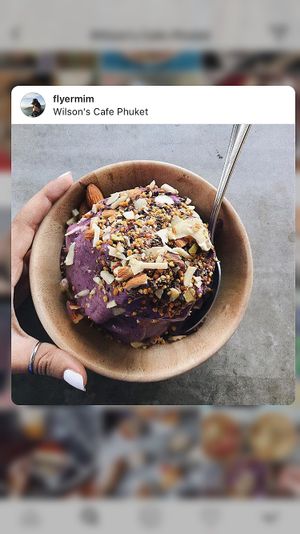 Blueberries at NanaBowls in Phuket