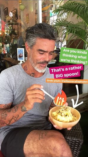 Silver fox at NanaBowls in Phuket