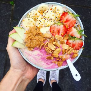 Strawberry Smoothie Bowls!!  Better than NaluBowls ;) at NanaBowls in Phuket