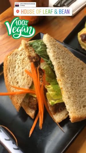 Tempeh sandwich at Hakka Kitchen in Jacksonville