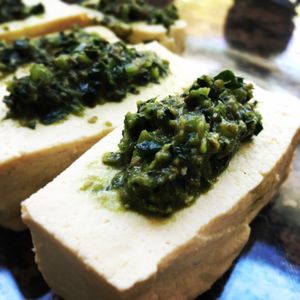 Hakka style kale stuffed tofu at Hakka Kitchen in Jacksonville