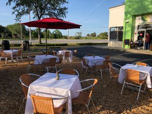 Outdoor seating. at Hakka Kitchen in Jacksonville