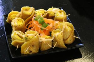 Organic Scallion Pancake Wrap (aka. Lucky Bites) at Hakka Kitchen in Jacksonville