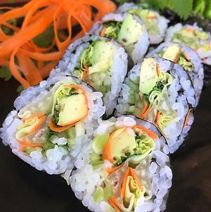 Fresh hand made vegan sushi made from all organic ingredients.  at Hakka Kitchen in Jacksonville