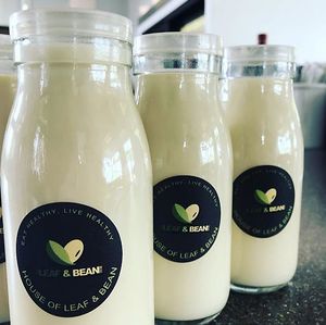 Fresh made in-house soy milk with all organic ingredients.  at Hakka Kitchen in Jacksonville