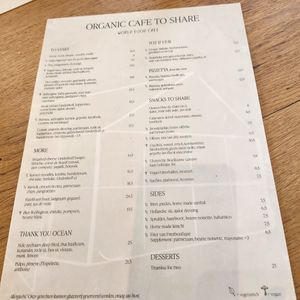 Menu as of May 2023 at Buitenplaats de Plantage in Vogelenzang