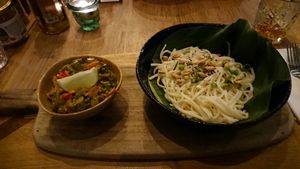 vegan noodles  at Buitenplaats de Plantage in Vogelenzang