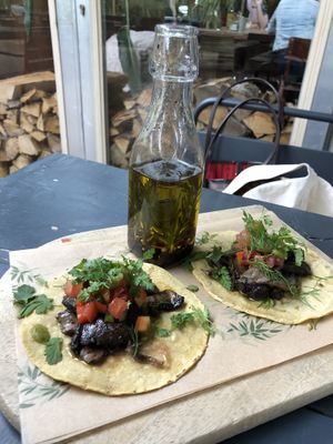 Vegan tacos.  at Buitenplaats de Plantage in Vogelenzang