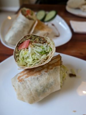 Falafel wrap 🌯 at Flop Cafe in Berlin