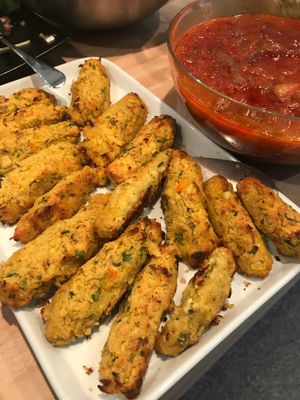 Vegan sausage & gravy at Mon Way Bistro & Cocktail Bar in East London